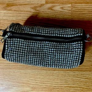 Blinged out Giarite inspired shoulder bag with chain